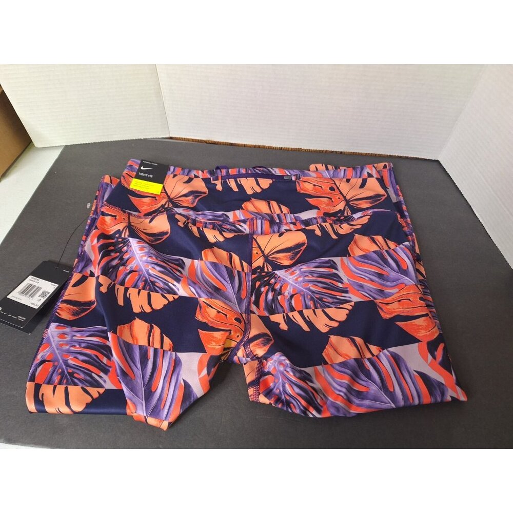 Nike Running Tight Fit Womens 1X 33X22 Dri Fit Fast Run High Rise CU8424-529 - Picture 2 of 10